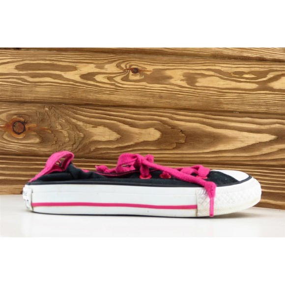 Converse All Star Toddler Girls 11.5 Medium Black Low Top Fabric 646860F - Picture 3 of 6